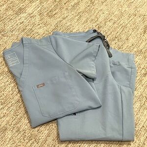 Figs scrub set in Dusty Blue!